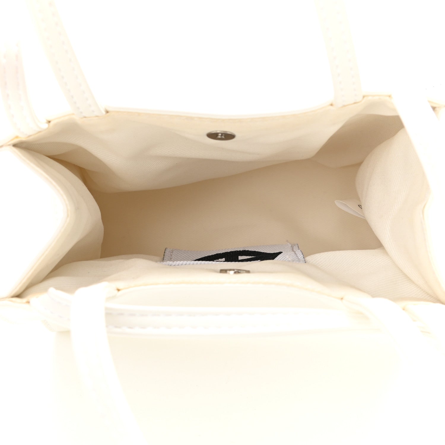 Telfar Vegan Leather Small Shopping Bag White 5 of 10