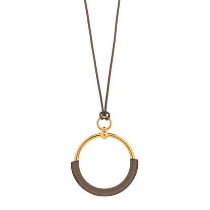 Hermes Swift Grand Loop Pendant Necklace Gold 1 of 5