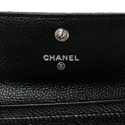 Chanel Caviar Quilted Flap Card Holder Black 6 of 7