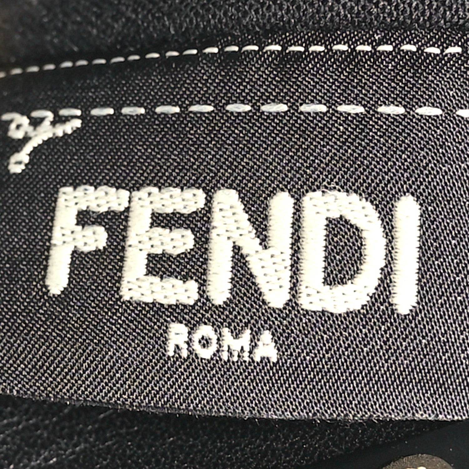 Fendi Vitello Seta Shiny Nappa Medium Peekaboo Iconic Satchel Black 8 of 11