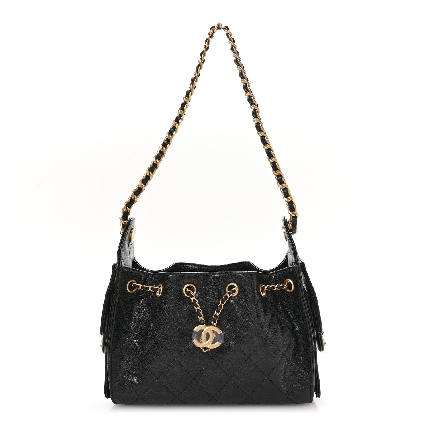 Chanel Caviar Quilted Mini Chanel 25 Handbag Black 1 of 10