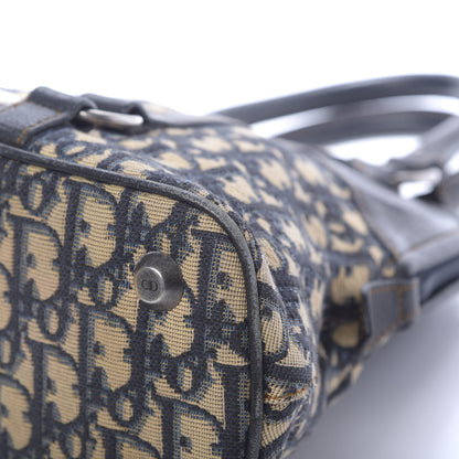 Christian Dior Monogram Traveler Satchel Navy 10 of 12