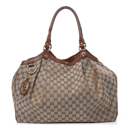 Gucci Monogram Large Sukey Tote Brown 1 of 24