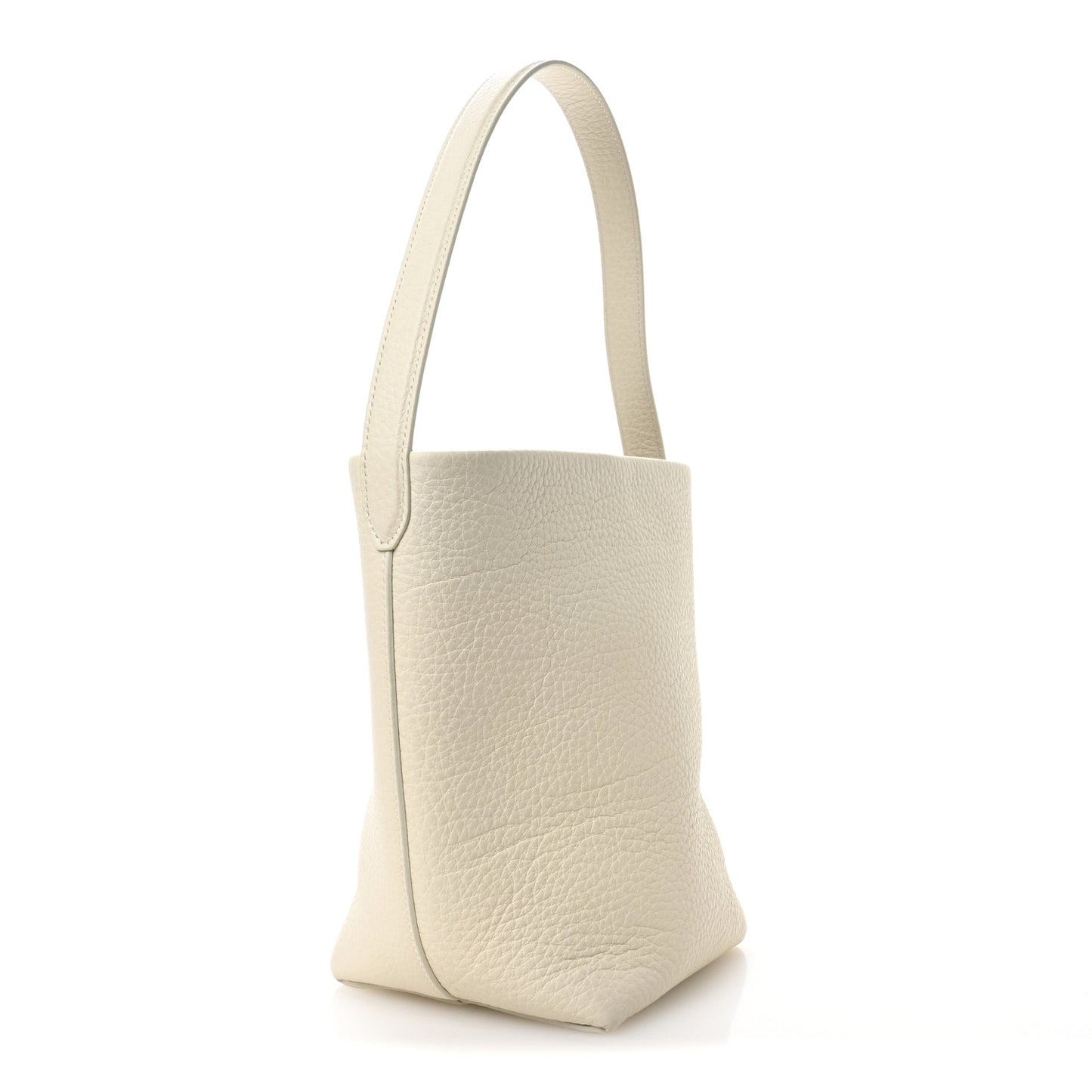Grained Calfskin Small N/S Park Tote Ivory