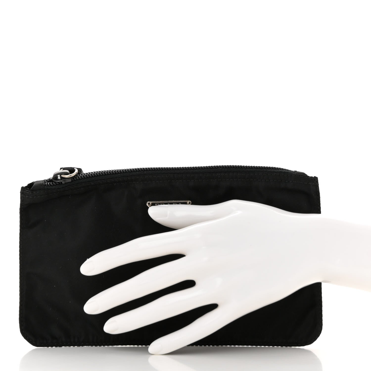 Prada Nylon Tessuto Pencil Pouch Black 2 of 7