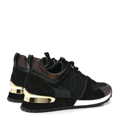 Louis Vuitton Suede Monogram Run Away Sneakers 36.5 Black 4 of 8