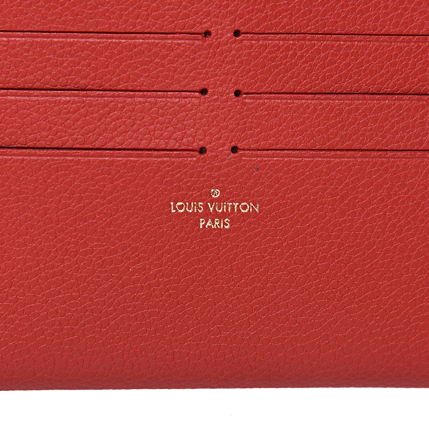Louis Vuitton Calfskin Felicie Card Holder Insert Cherry 6 of 7