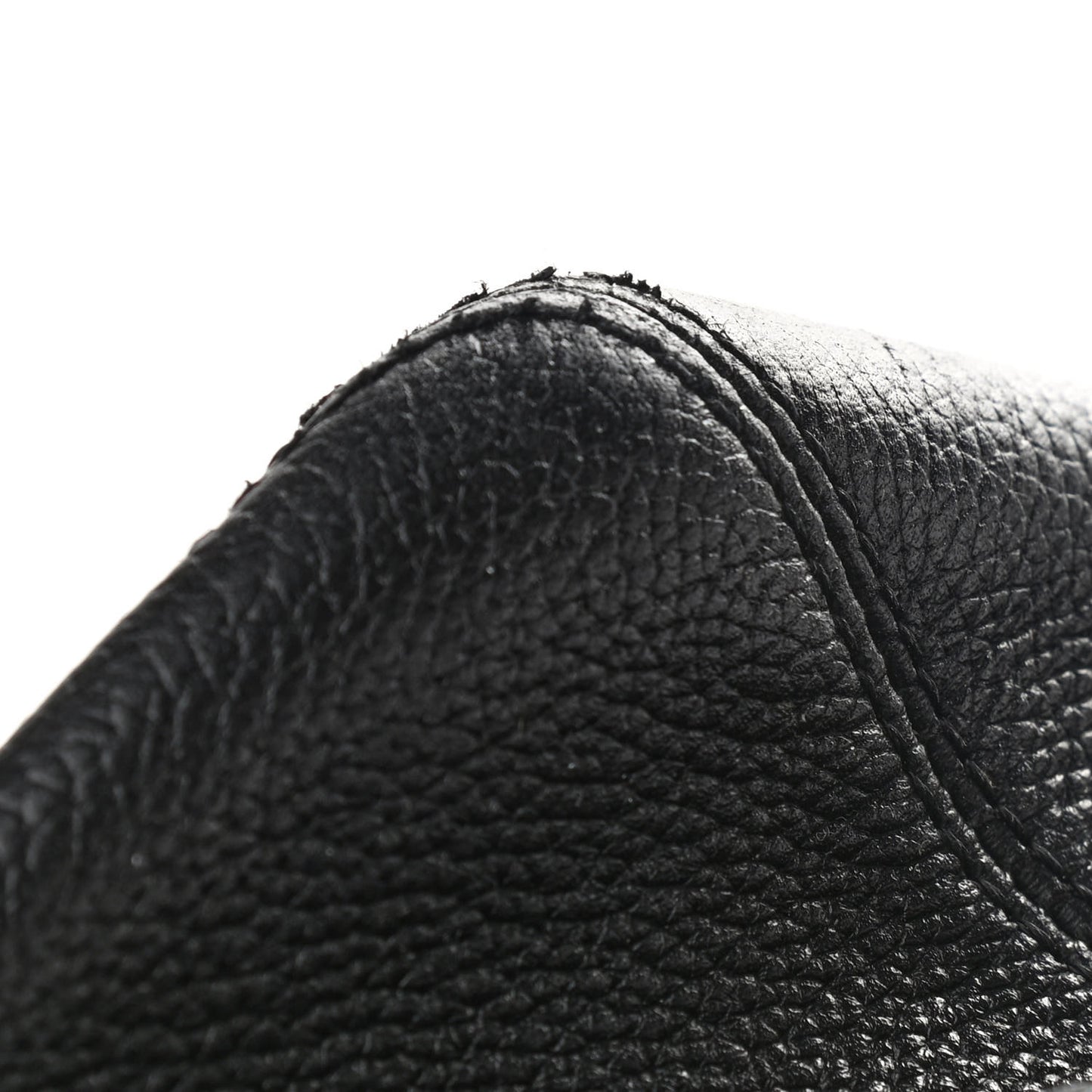 Calfskin Cerf Executive Shopper Tote Black