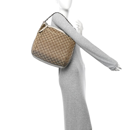 Gucci Monogram Bamboo Bar Medium Hobo Off White 2 of 11