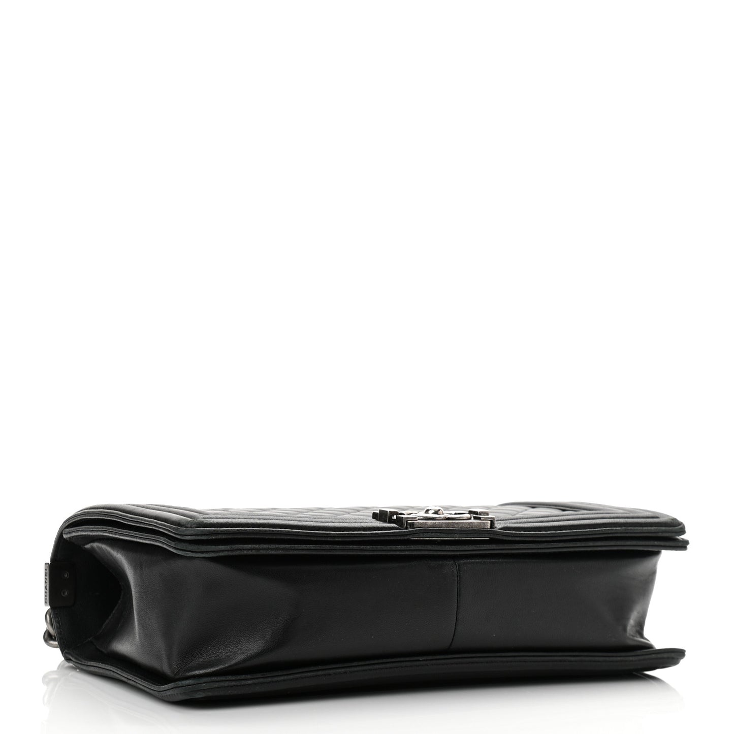 Lambskin Quilted New Medium Boy Flap Black