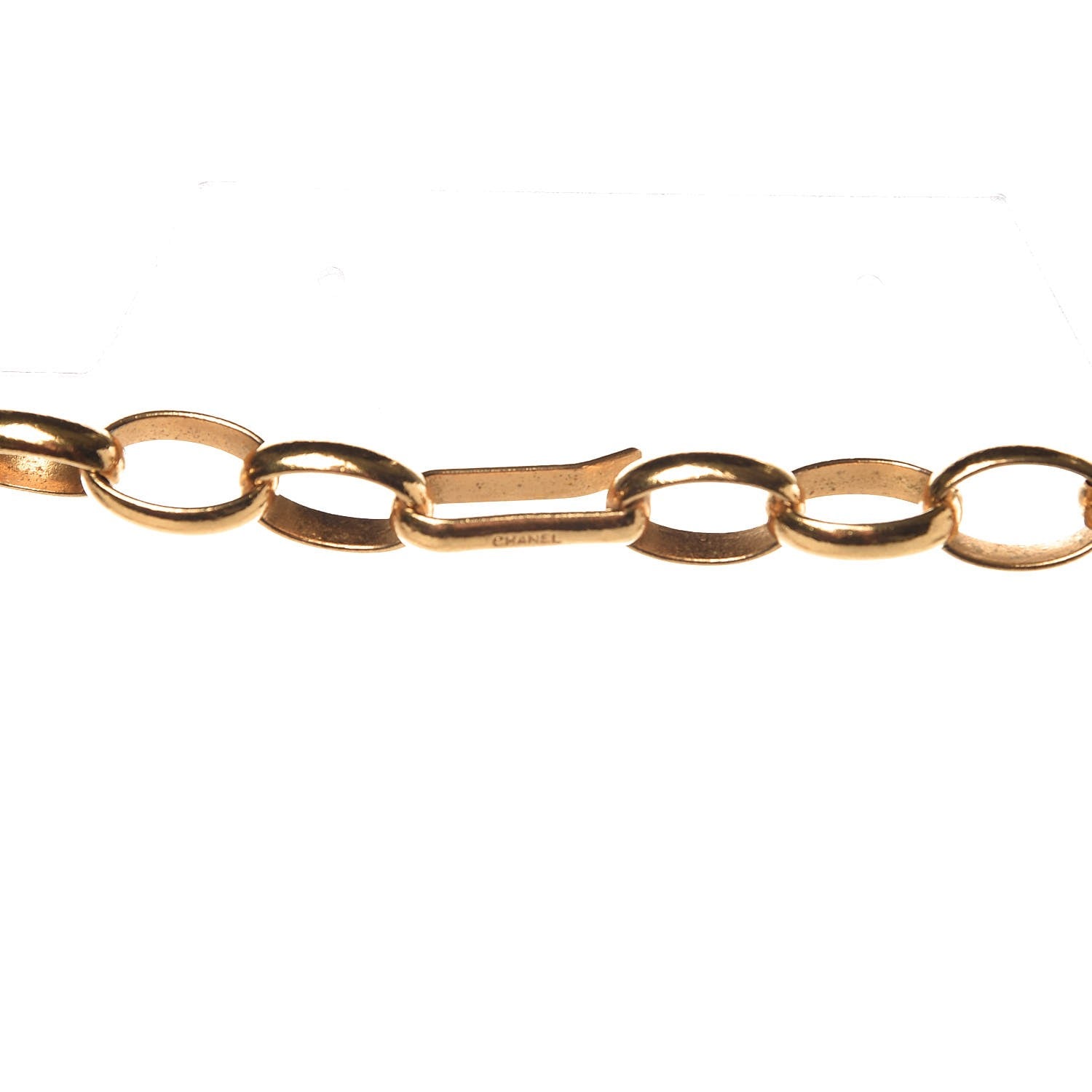 Chanel Medallion Long Chain Necklace Gold 4 of 5