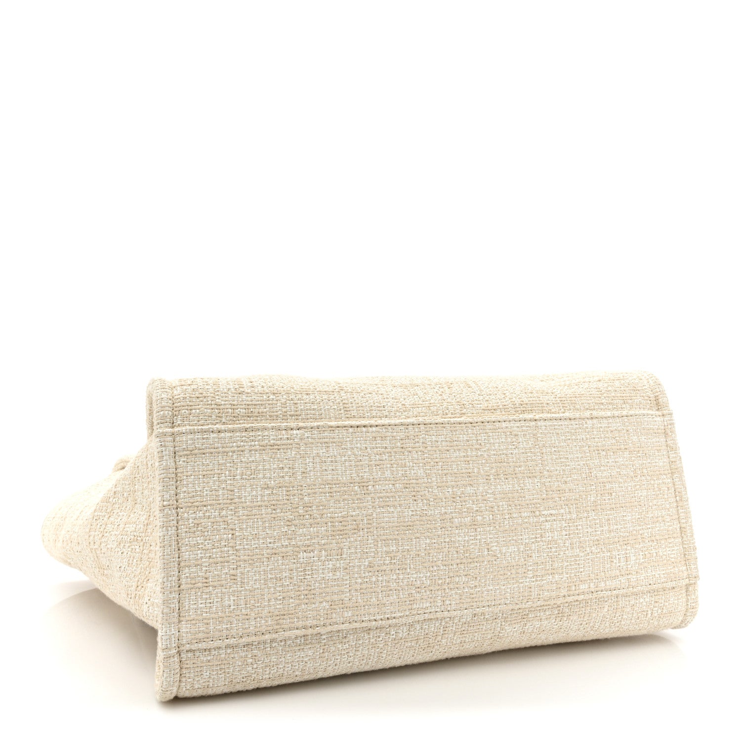 Chanel Mixed Fibers Calfskin Medium Deauville Tote Light Beige 4 of 10