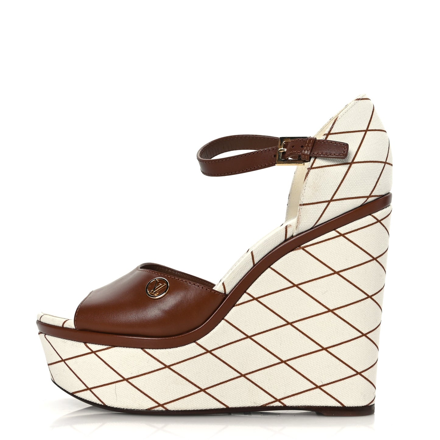 Denim Malletage Blossom Wedge Sandal 38.5