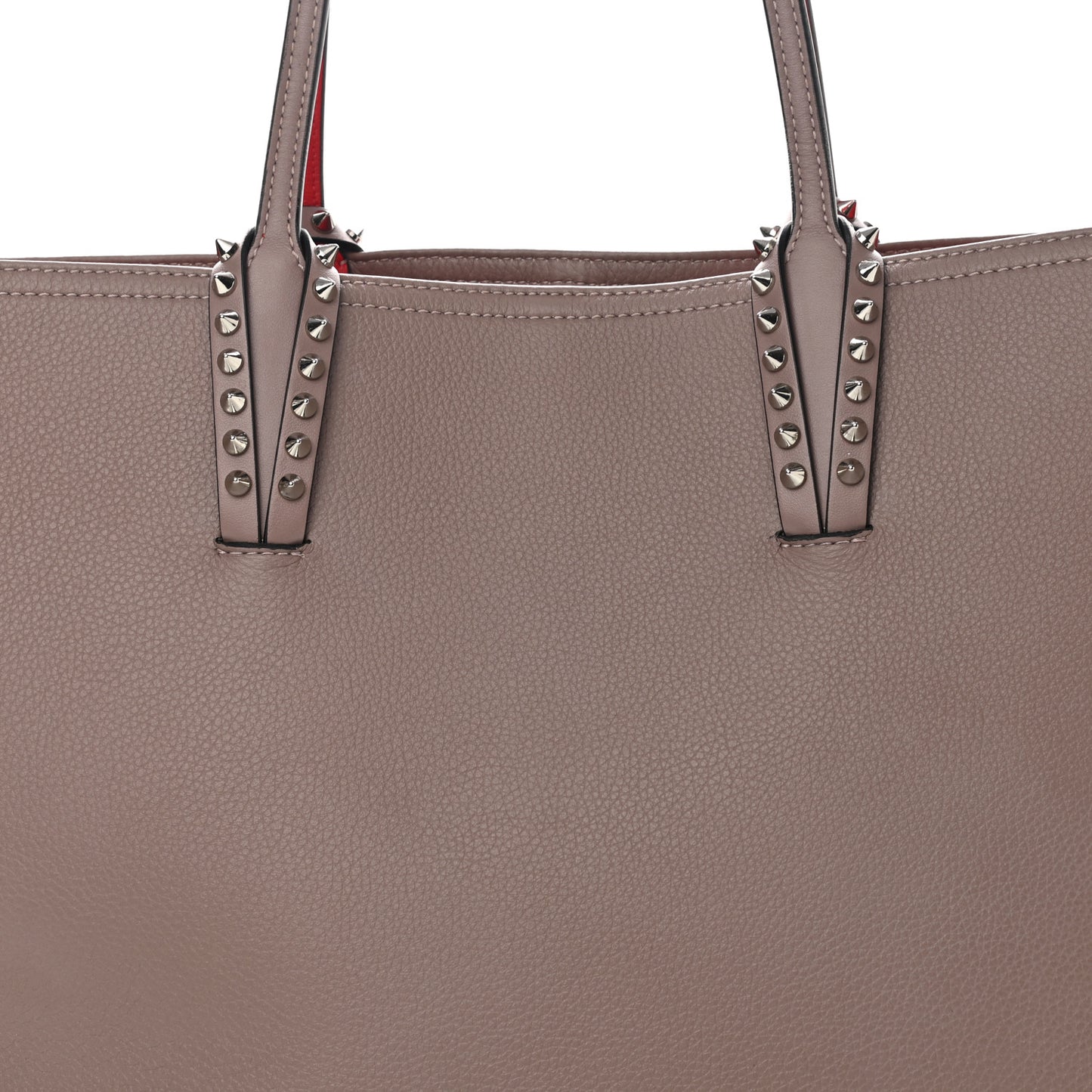 Calfskin Spikes East West Cabata Tote Brown