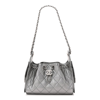 Chanel Metallic Caviar Quilted Mini Chanel 25 Handbag Anthracite 1 of 10