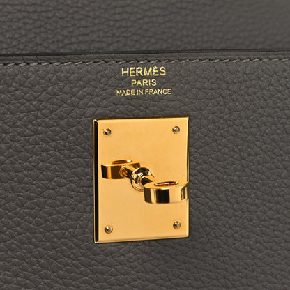 Hermes Togo Kelly Retourne 28 Gris Meyer 6 of 11