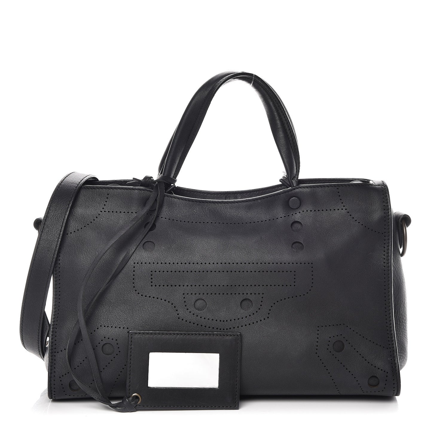 Veau Soyeux Perforated Blackout Hardware S City Black