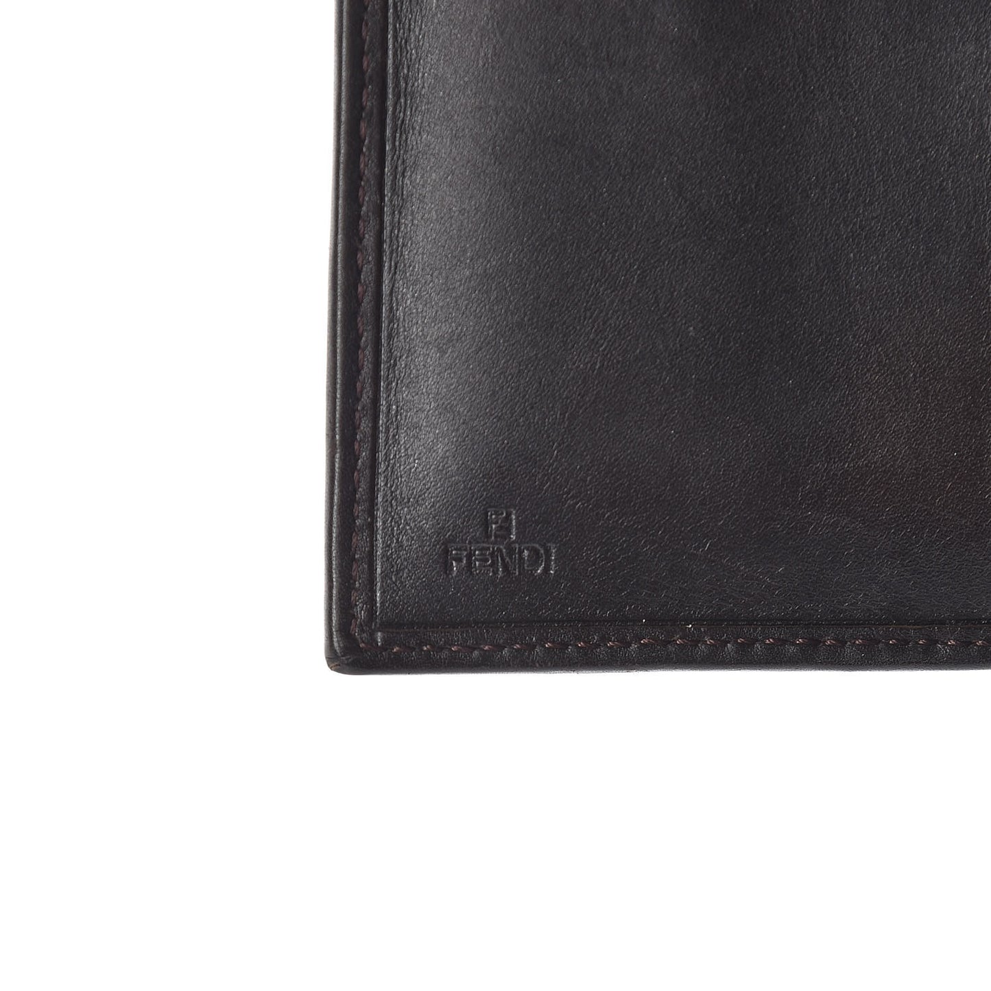 Zucca Cuoio Lucido Compact Wallet Tobacco Moro