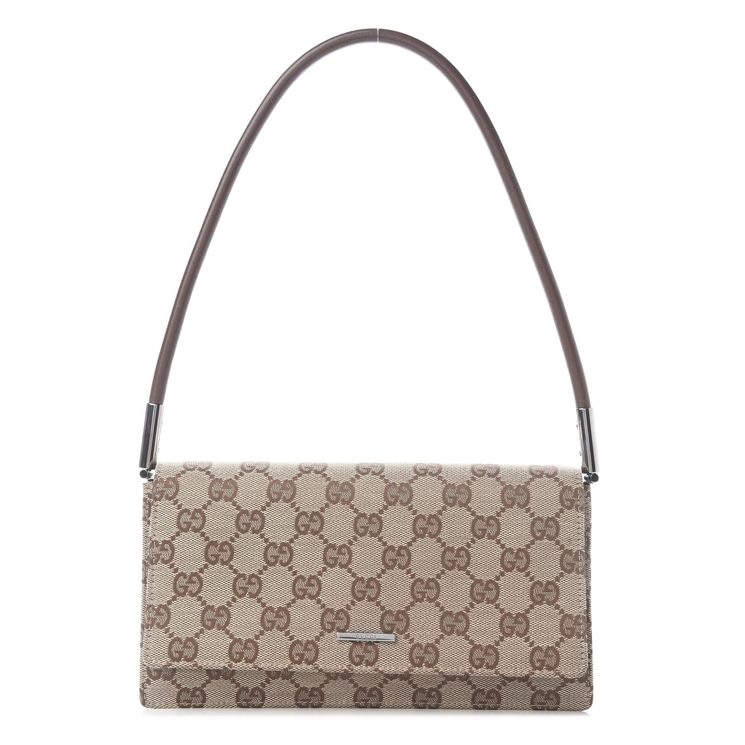 Gucci Monogram Pochette Flap Brown 1 of 8