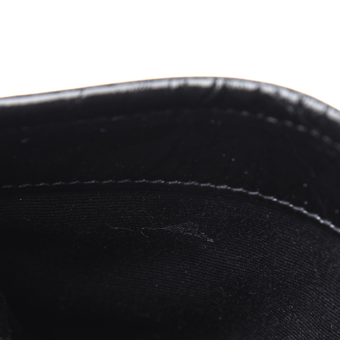 Crinkled Calfskin Matelasse Monogram Niki Chain Wallet Black