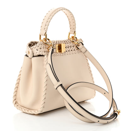 Fendi Nappa Interlace Mini Peekaboo Iconic Satchel Camelia 2 of 10