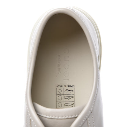 Gucci Calfskin Miro Soft Womens Lace Up Sneakers 35 Mystic White 8 of 11