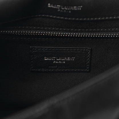 Saint Laurent Lambskin Suede Patchwork Monogram Medium Jamie Black 6 of 9
