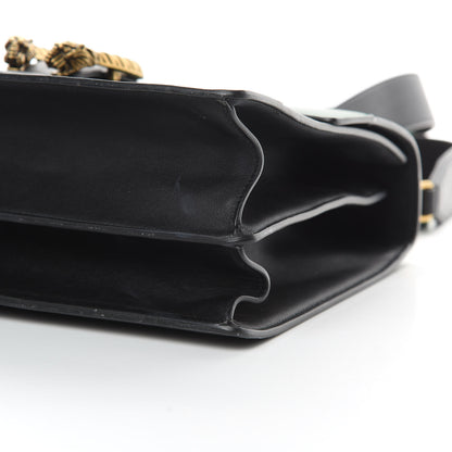 Gucci Calfskin Bamboo Web Large Dionysus Top Handle Bag Black Bright Evergreen Hibiscus Red 10 of 16