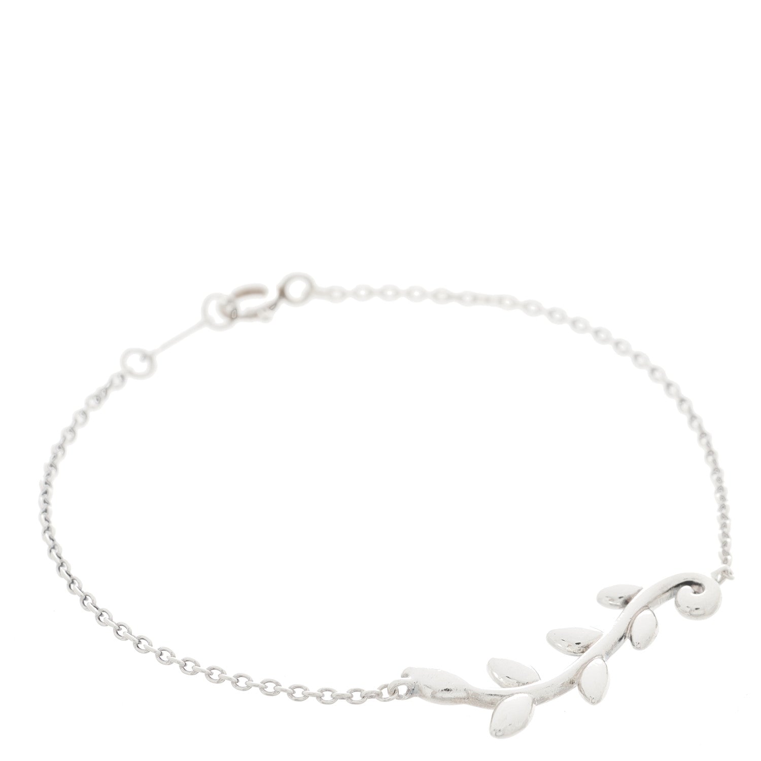 Tiffany Sterling Silver Paloma Picasso Olive Leaf Vine Bracelet 1 of 3