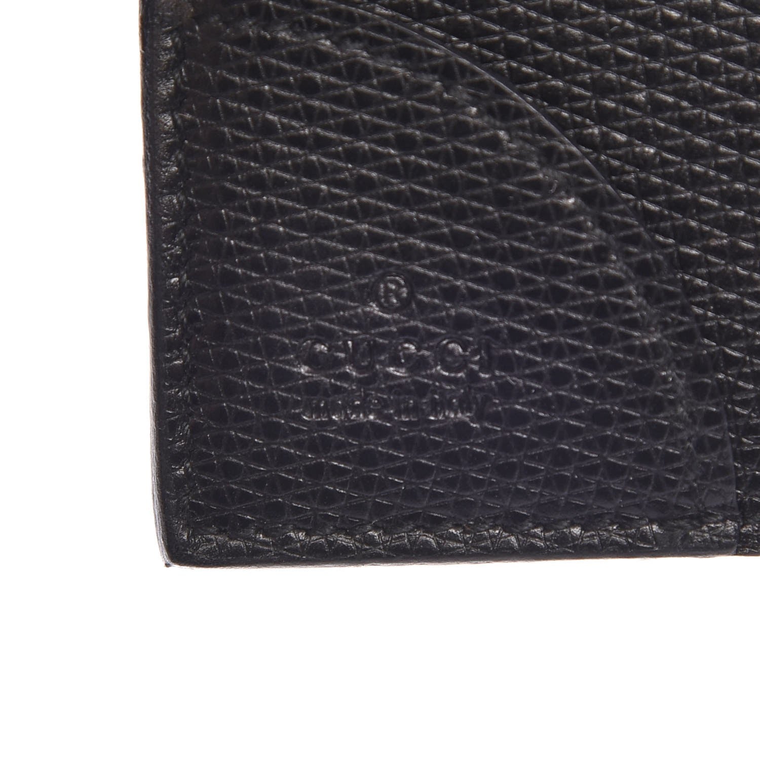 Gucci Textured Calfskin Card Case Black 7 of 8
