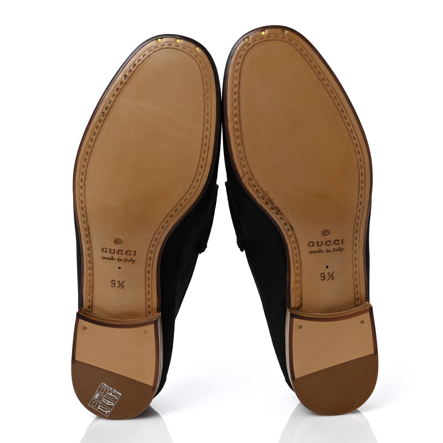Gucci Suede Mens 1953 Horsebit Loafers 9.5 Black 5 of 8