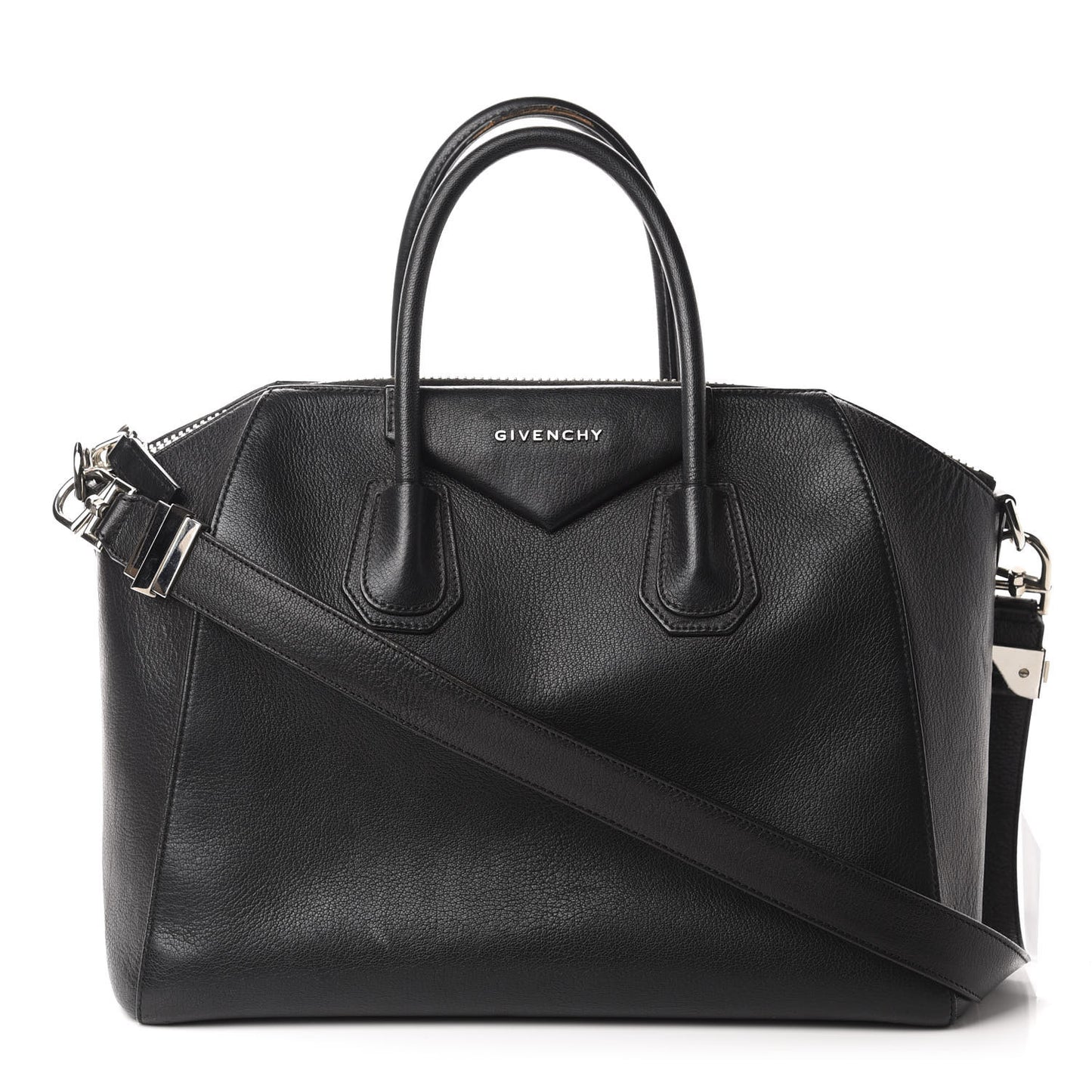 Sugar Goatskin Medium Antigona Black