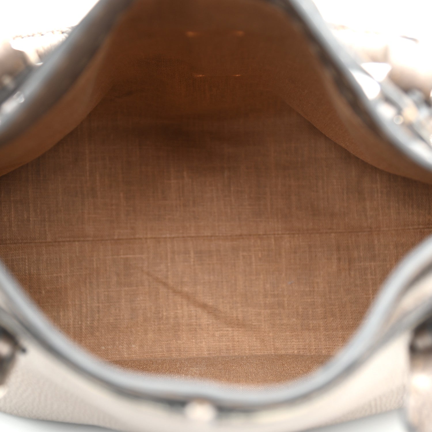 Fendi Cuoio Romano Selleria Large Villa Borghese Tote Peltro 5 of 9