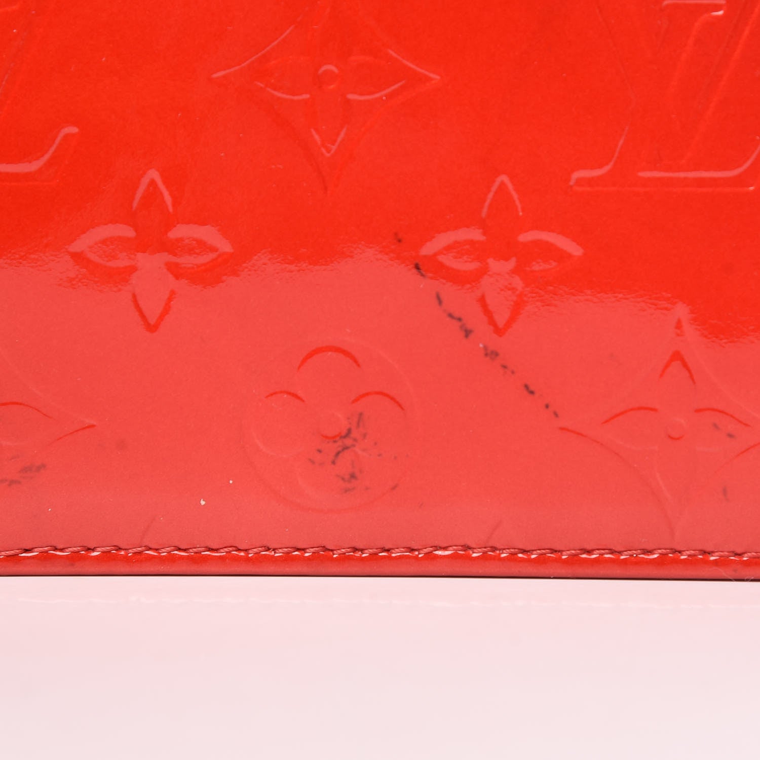 Louis Vuitton Vernis Mott Red 9 of 15
