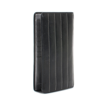 Chanel Lambskin Vertical Quilted Mademoiselle Yen Wallet Black 3 of 7
