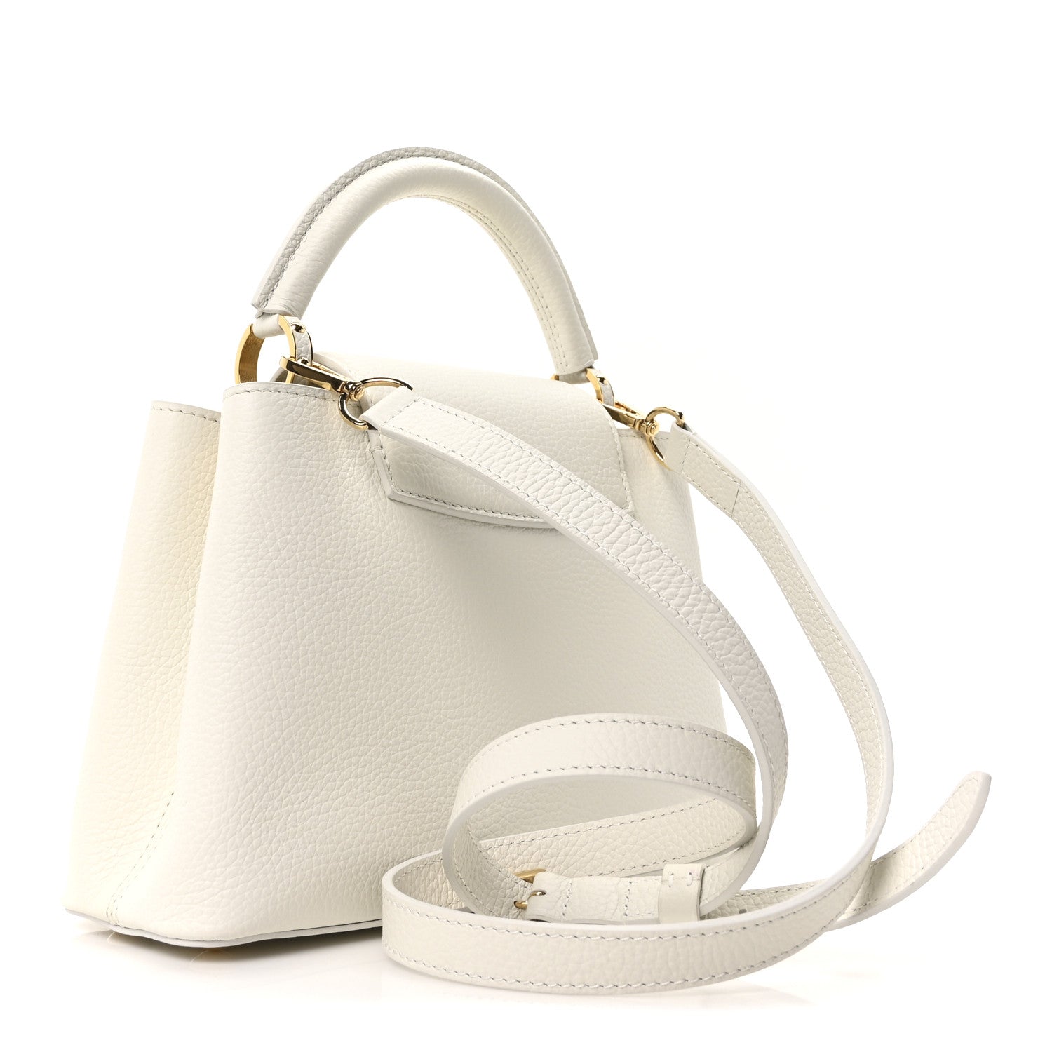 Louis Vuitton Taurillon Capucines BB Blanc Casse 3 of 9