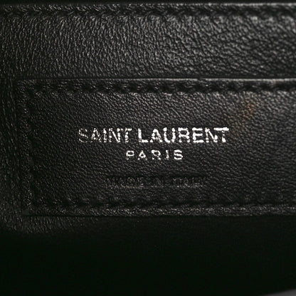 Saint Laurent Crocodile Embossed Small East Side Tote Black 6 of 9