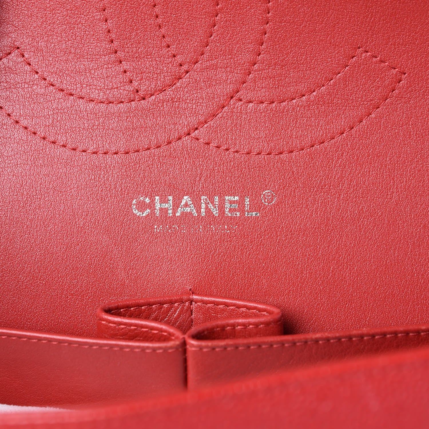 Chanel Caviar Quilted Jumbo Double Flap Red 6 of 9