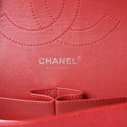 Chanel Caviar Quilted Jumbo Double Flap Red 6 of 9