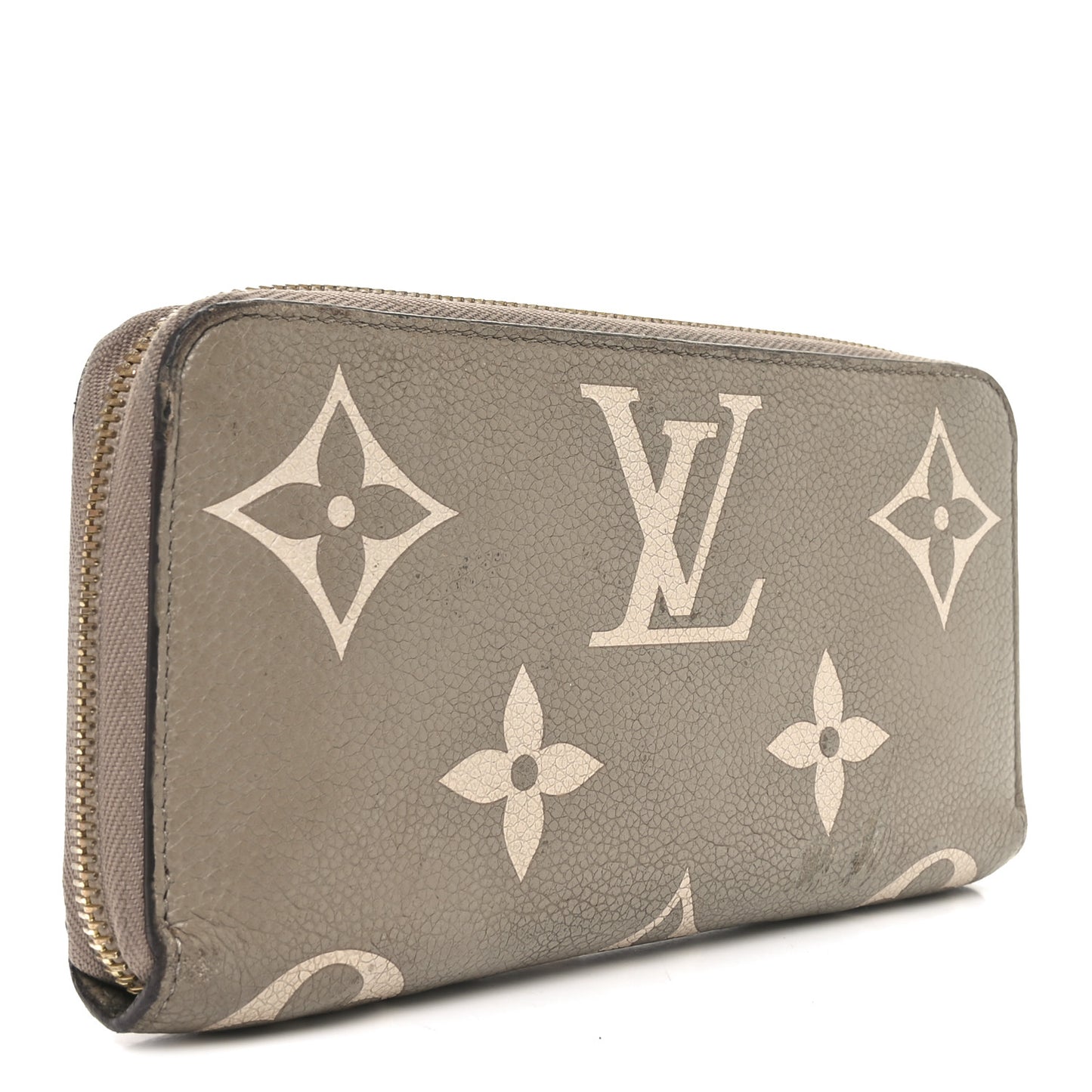 Empreinte Monogram Giant Zippy Wallet Tourterelle Creme