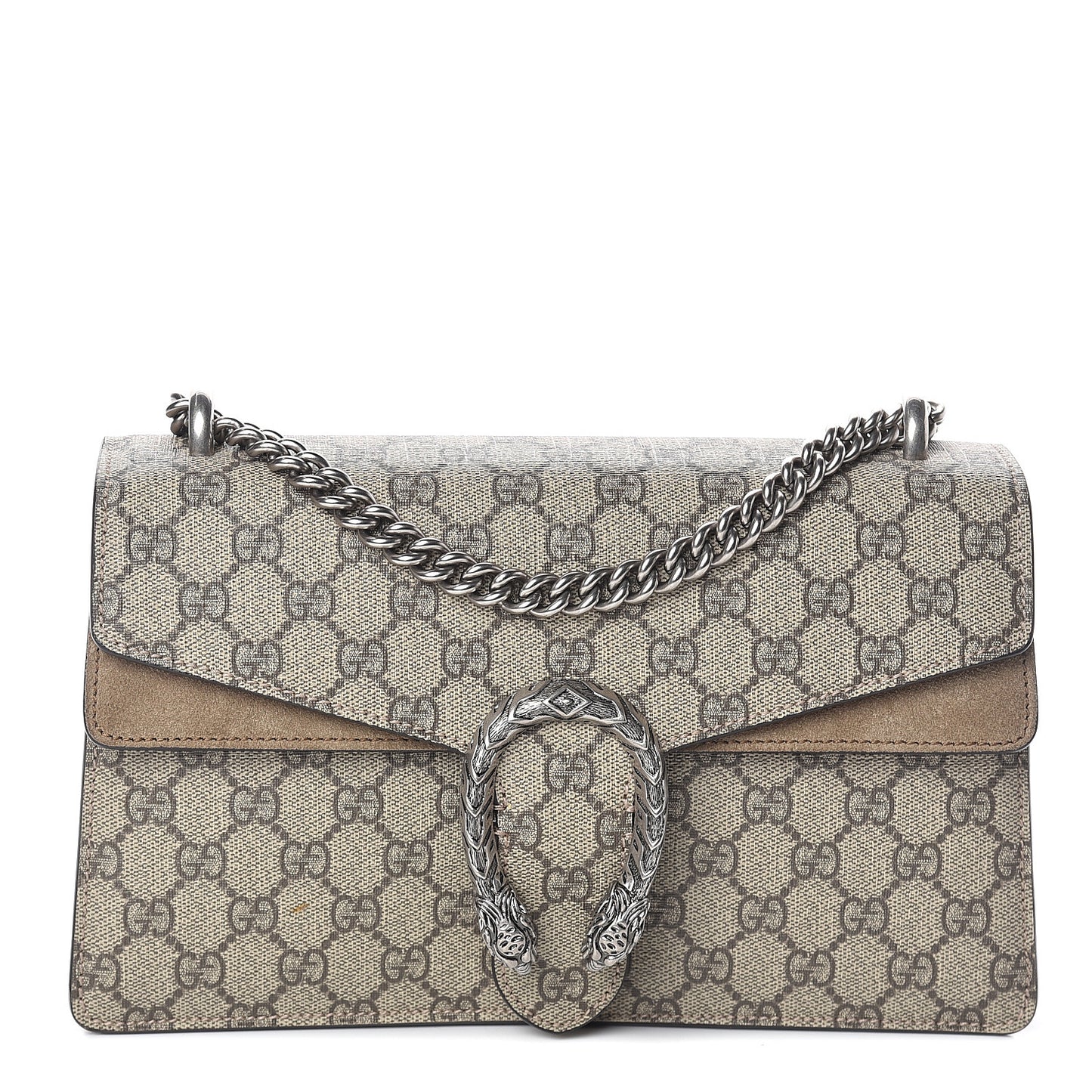 GG Supreme Monogram Small Dionysus Shoulder Bag Taupe