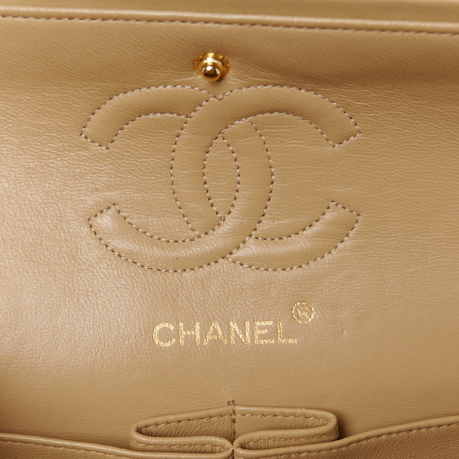 Chanel Lambskin Quilted Small Double Flap Beige 6 of 12