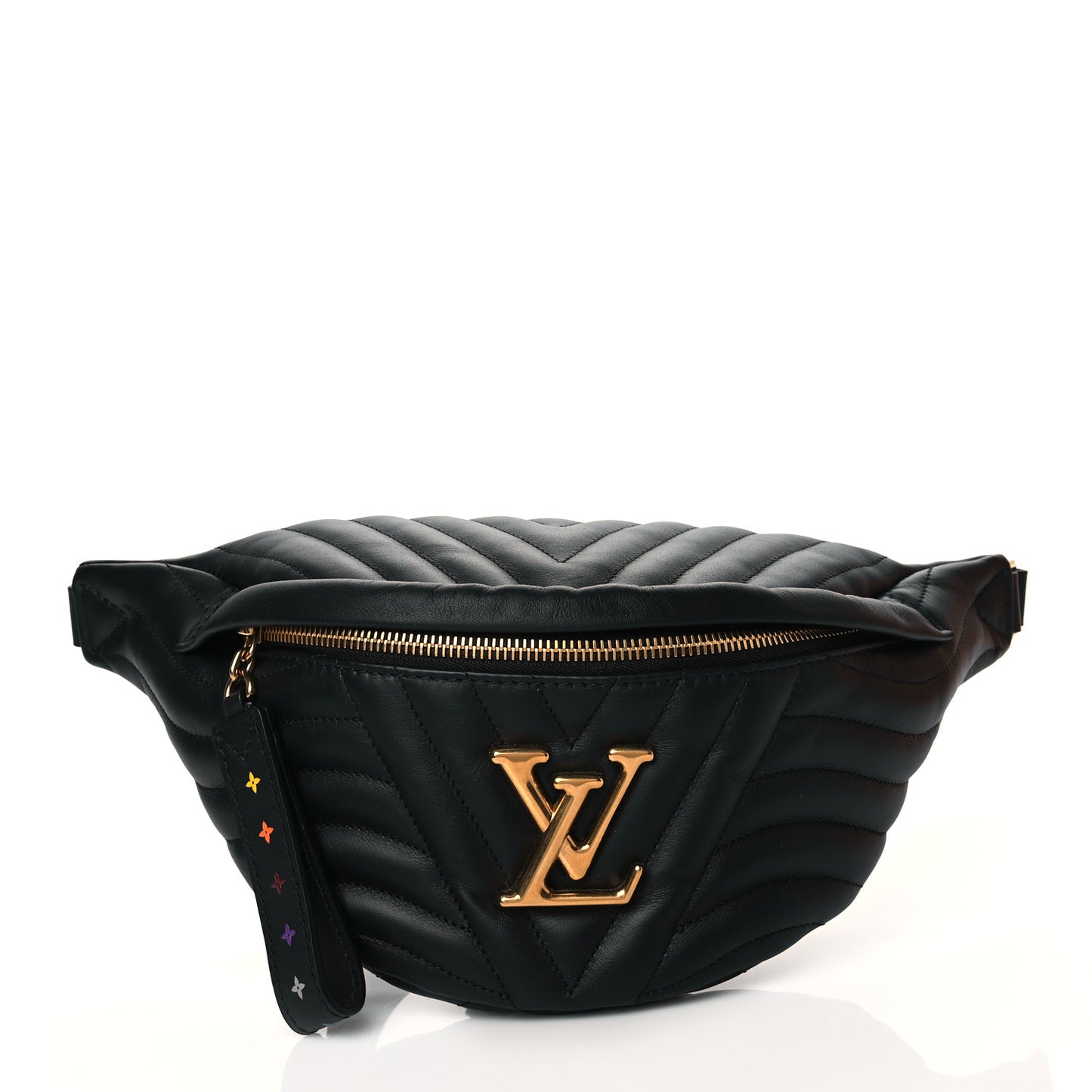 Calfskin Quilted New Wave Bumbag Black