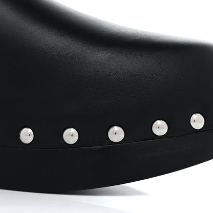 Hermes Calfskin Calya Mules 37 Black 11 of 14