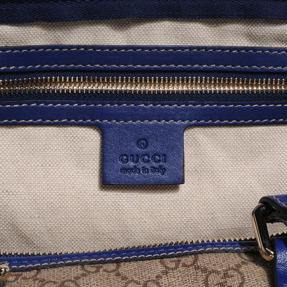 Gucci GG Plus Monogram Medium Boston USA Flag Unicef Duffle Blue 6 of 7