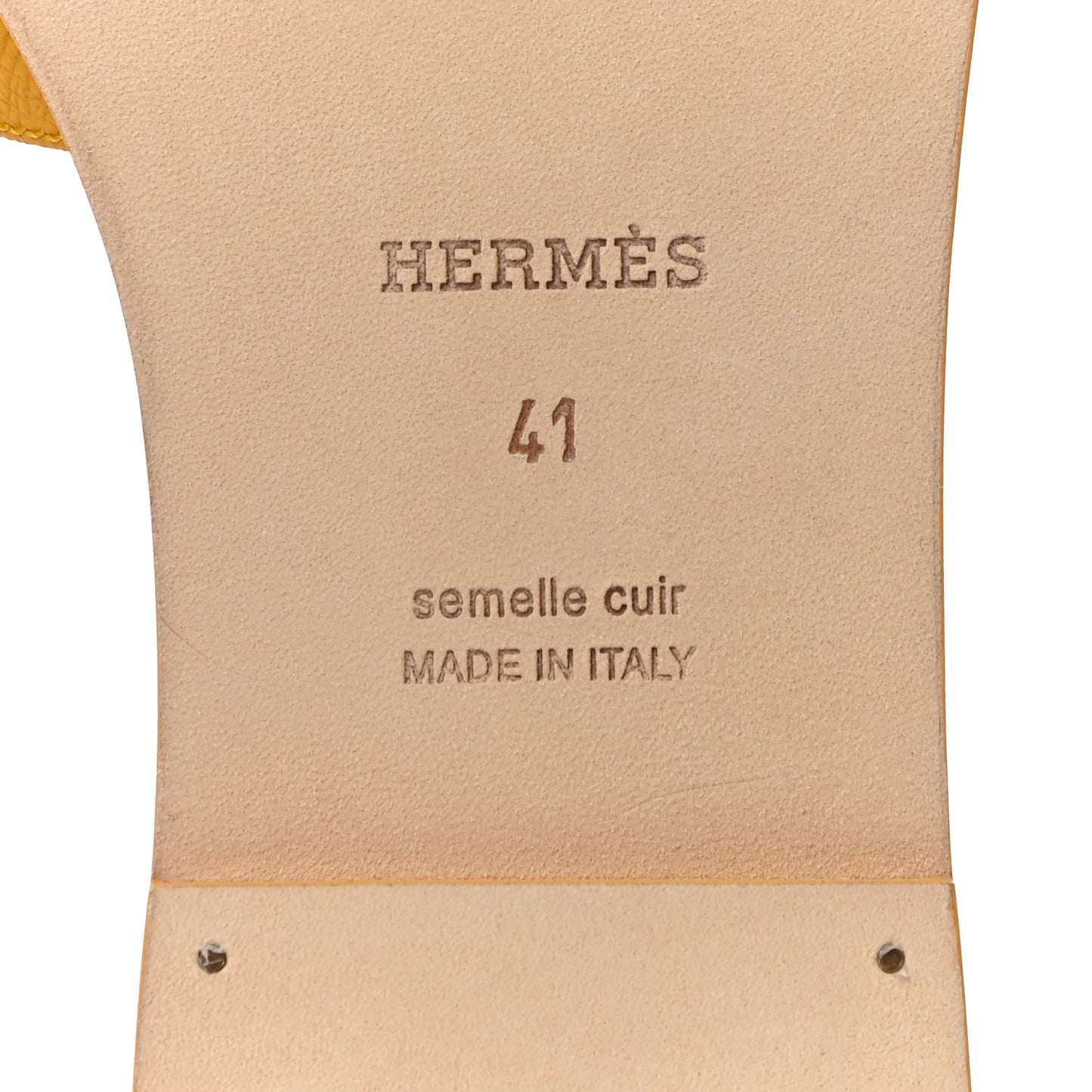 Epsom Oran Sandals 41 Jaune Sable