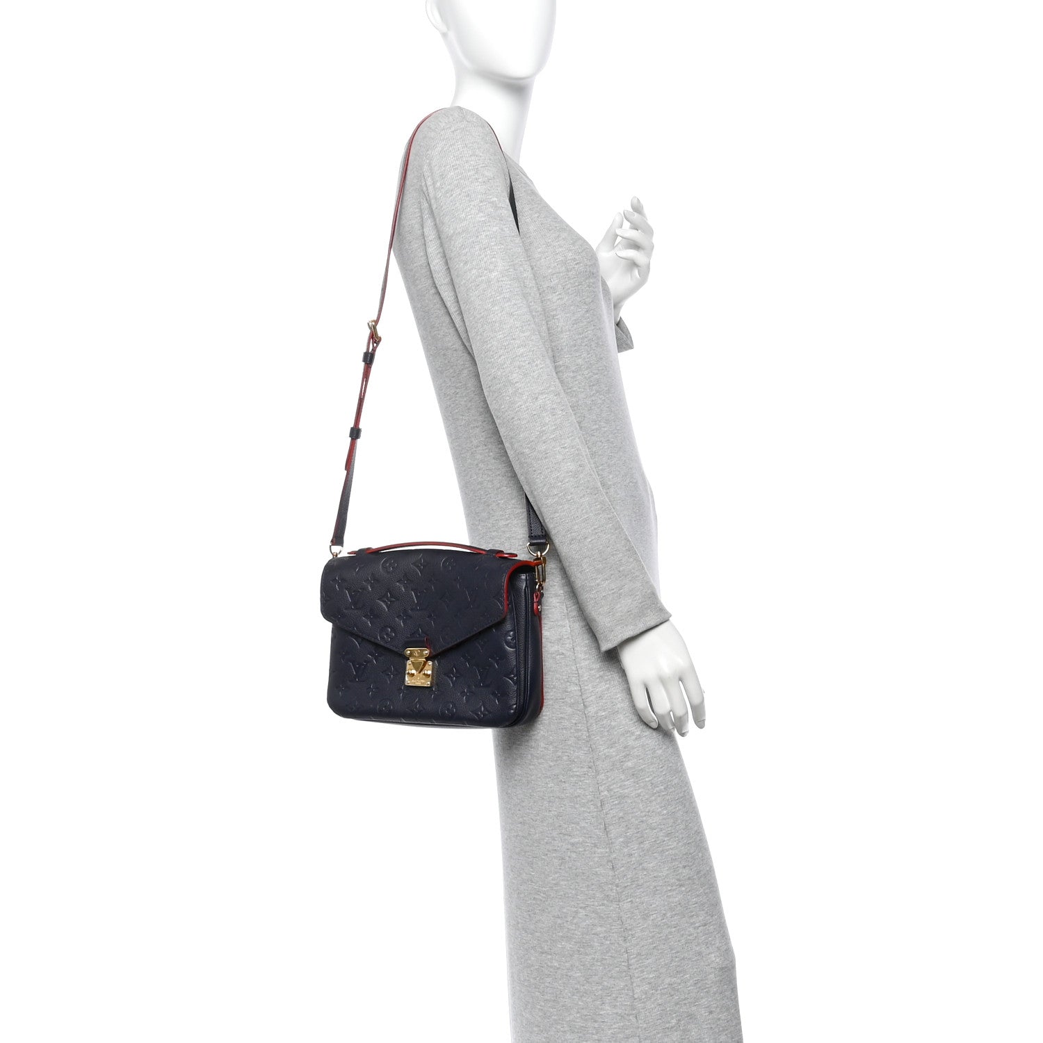 Louis Vuitton Empreinte Pochette Metis Marine Rouge 2 of 9