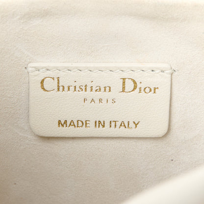 Christian Dior Lambskin Cannage Milly Mini Drawstring Bag Latte 6 of 11