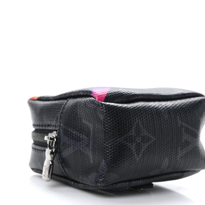 Louis Vuitton Monogram Eclipse Rainbow Box Pouch Bag Charm Key Ring 6 of 8