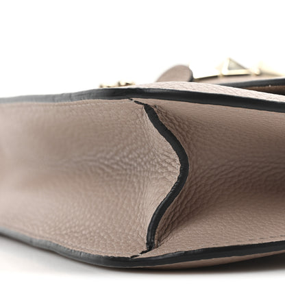 Valentino Garavani Vitello Medium Glam Lock Rockstud Flap Poudre 9 of 9